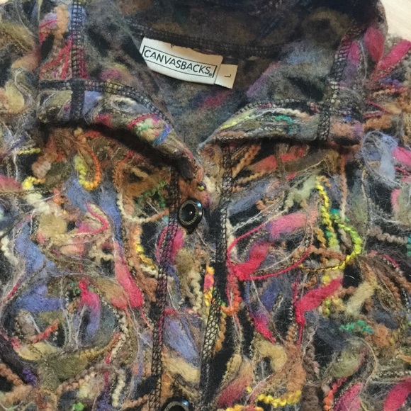 Cute, Unique and Quirky Canvasbacks Yarn Sweater. - Picture 6 of 8